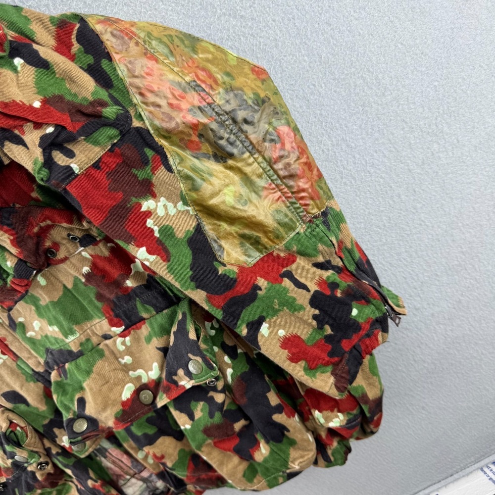 Vintage Swiss Army M70 Alpenflage Jacket Mens Fits Medium Lotta Pockets Hood - Picture 5 of 16